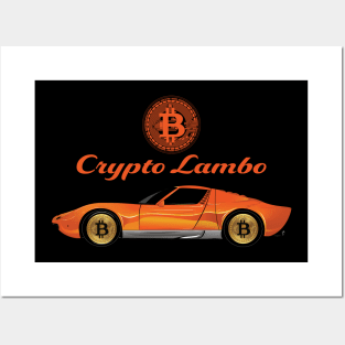 Crypto Lambo Posters and Art